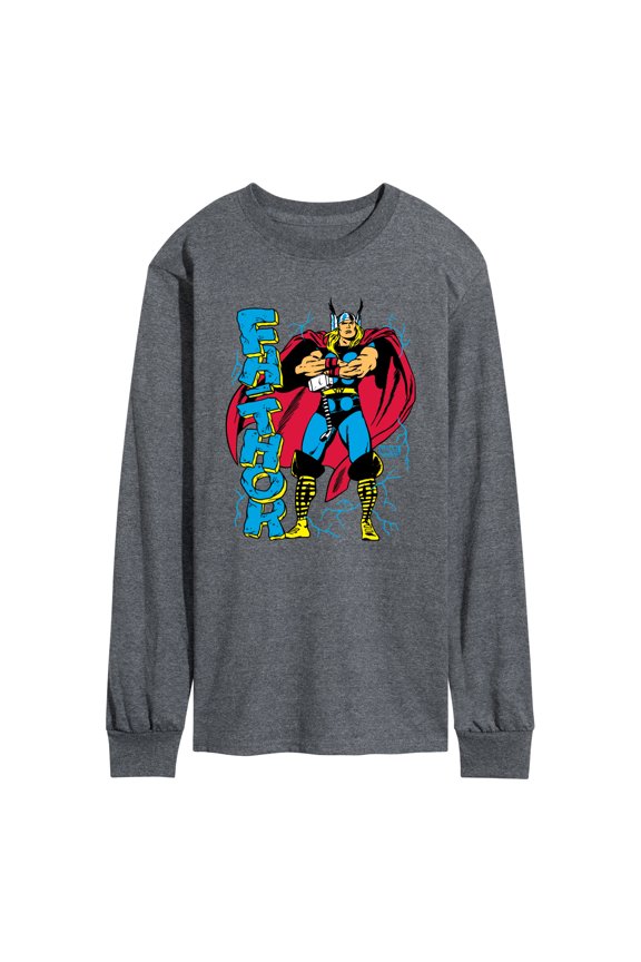 Thor - Fathor - Men's Long Sleeve Graphic T-Shirt