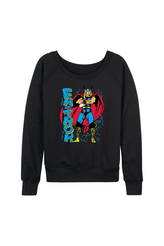 Thor - Fathor - Women's French Terry Pullover Long Sleeve Shirt