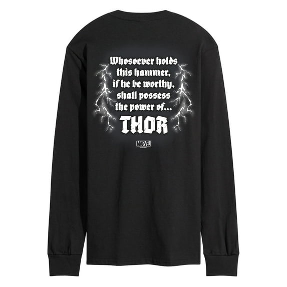 Marvel Thor - Hammer - Men's Long Sleeve Graphic T-Shirt