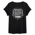 thumbnail image 1 of Marvel Thor - Hammer - Women's Oversized Graphic T-Shirt, 1 of 5