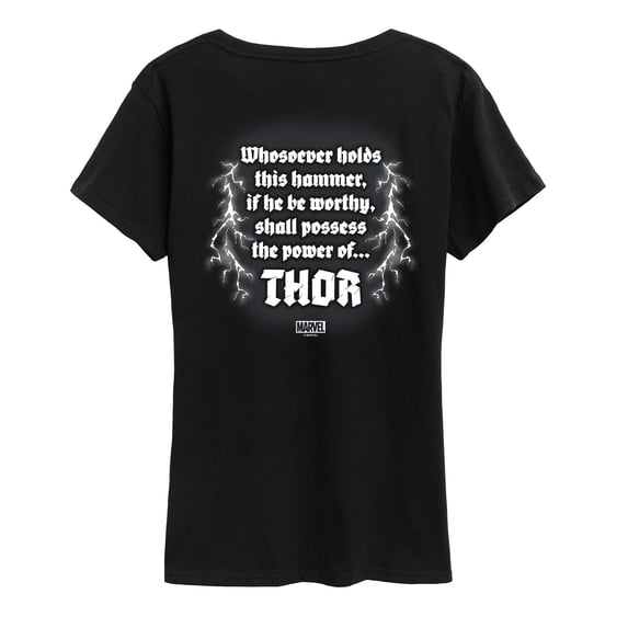 Marvel Thor - Hammer - Women's Short Sleeve Graphic T-Shirt