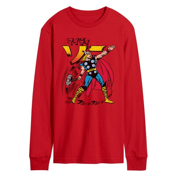 Thor - Katakana - Men's Long Sleeve Graphic T-Shirt