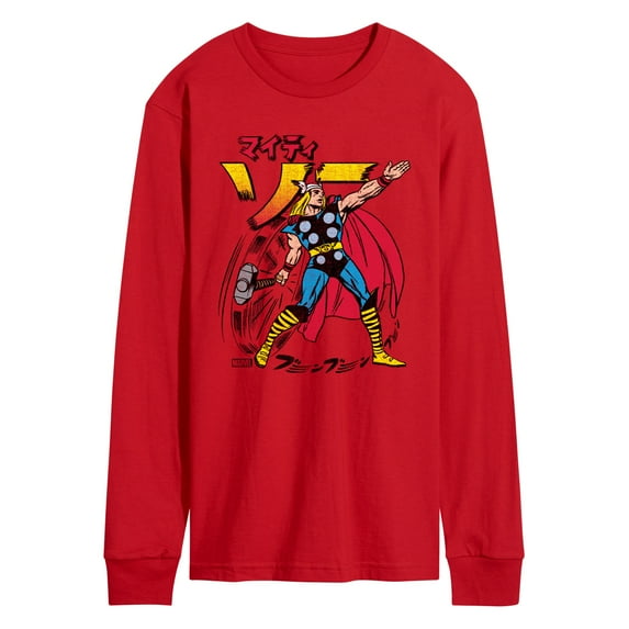 Marvel Thor - Katakana - Men's Long Sleeve Graphic T-Shirt