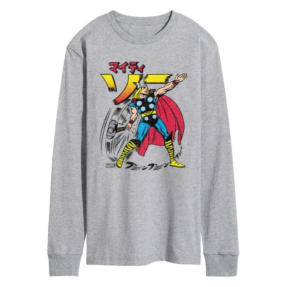 Marvel Thor - Katakana - Men's Long Sleeve Graphic T-Shirt