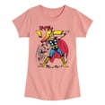 thumbnail image 1 of Marvel Thor - Katakana - Toddler and Youth Girls Fitted Short Sleeve Graphic T-Shirt, 1 of 5