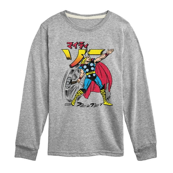 Marvel Thor - Katakana - Toddler and Youth Long Sleeve Graphic T-Shirt