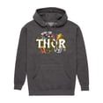 thumbnail image 1 of Marvel - Thor Logo Stickers - Men's Long Sleeve Fleece Pullover Hoodie, 1 of 4