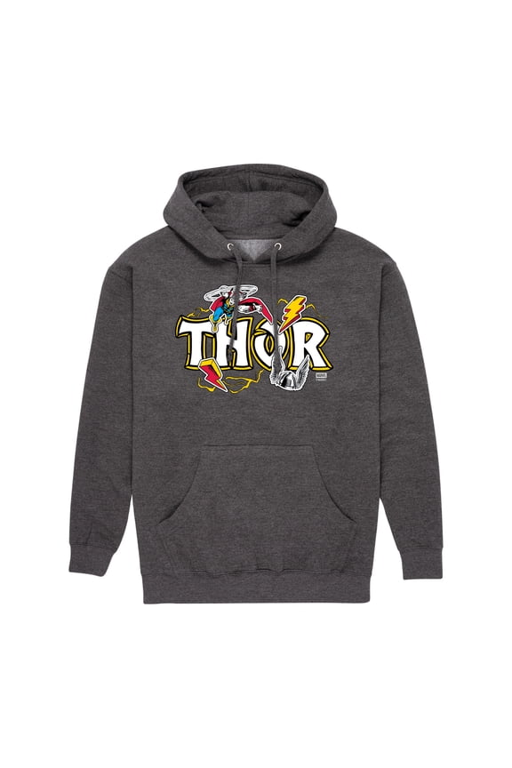 - Thor Logo Stickers - Men's Long Sleeve Fleece Pullover Hoodie