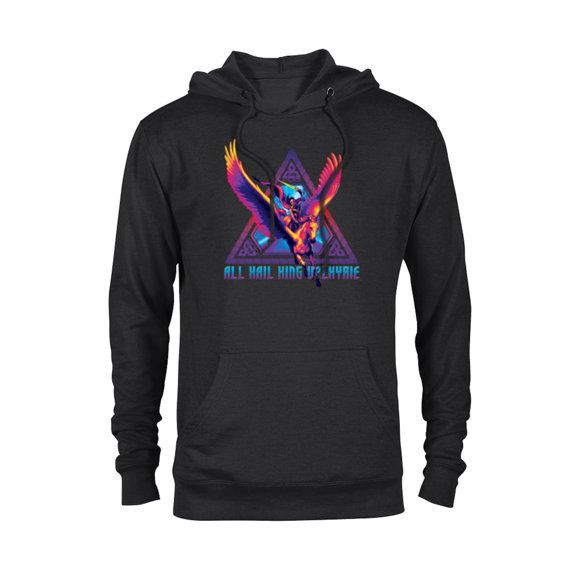 Marvel Thor: Love and Thunder All Hail King Valkyrie - Pullover Hoodie for Adults - Customized-Black
