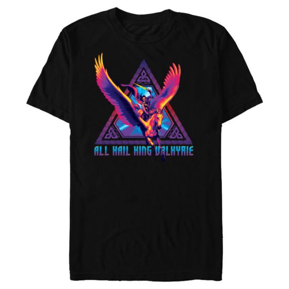 Marvel Thor: Love and Thunder All Hail King Valkyrie - Short Sleeve Blended T-Shirt for Adults - Customized-Black