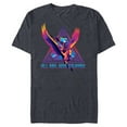 thumbnail image 1 of Marvel Thor: Love and Thunder All Hail King Valkyrie - Short Sleeve Blended T-Shirt for Adults - Customized-Navy Heather, 1 of 5
