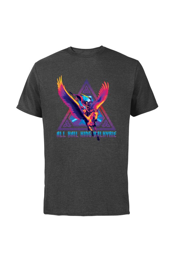 Thor: Love and Thunder All Hail King Valkyrie - Short Sleeve Cotton T-Shirt for Adults - Customized-Charcoal