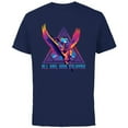 thumbnail image 1 of Marvel Thor: Love and Thunder All Hail King Valkyrie - Short Sleeve Cotton T-Shirt for Adults - Customized-Navy, 1 of 5