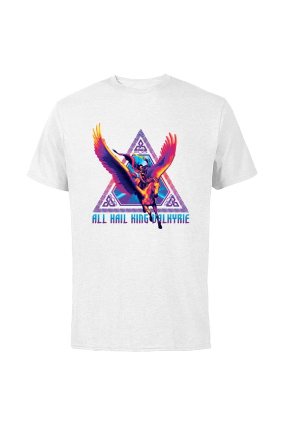 Thor: Love and Thunder All Hail King Valkyrie - Short Sleeve Cotton T-Shirt for Adults - Customized-White