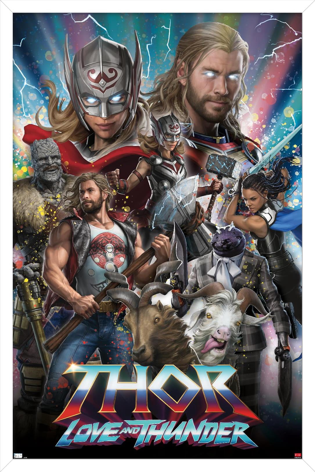 Marvel Thor: Love and Thunder - Amazing Wall Poster, 14.725" x 22.375" Framed