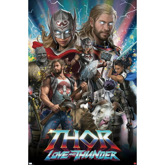 Marvel Thor: Love and Thunder - Amazing Wall Poster, 14.725" x 22.375"