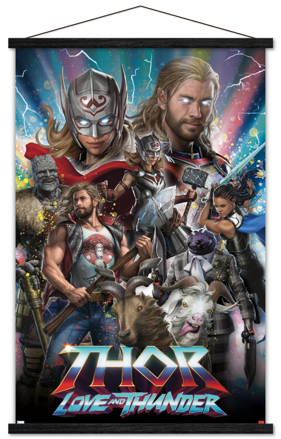 Marvel Thor: Love and Thunder - Amazing Wall Poster with Magnetic Frame, 22.375" x 34"