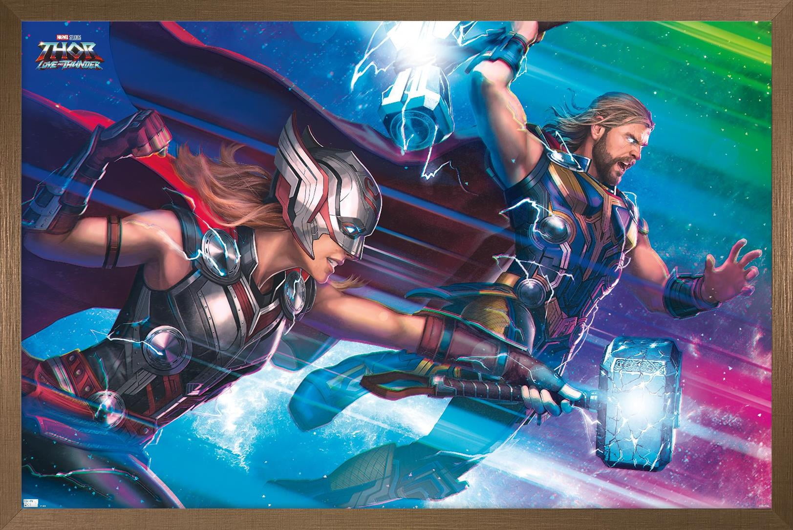 Marvel Thor: Love and Thunder - Bifrost Wall Poster, 22.375" x 34" Framed
