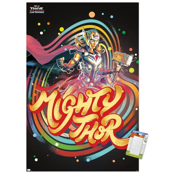 Marvel Thor: Love and Thunder - Circles Wall Poster, 22.375" x 34"