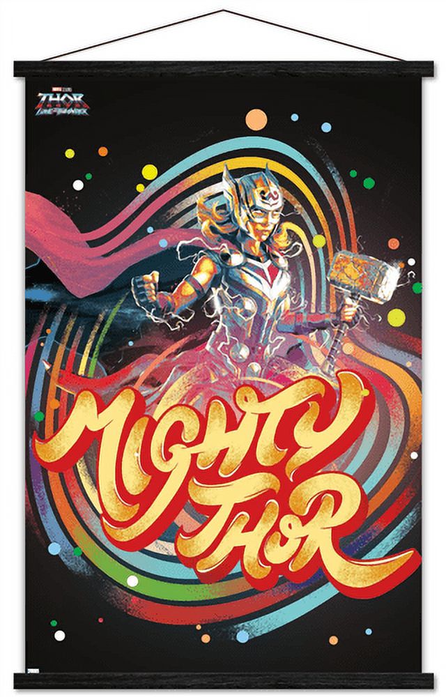 Marvel Thor: Love and Thunder - Circles Wall Poster with Magnetic Frame, 22.375" x 34"