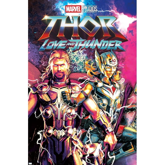 Marvel Thor: Love and Thunder - Duo Wall Poster, 14.725" x 22.375"