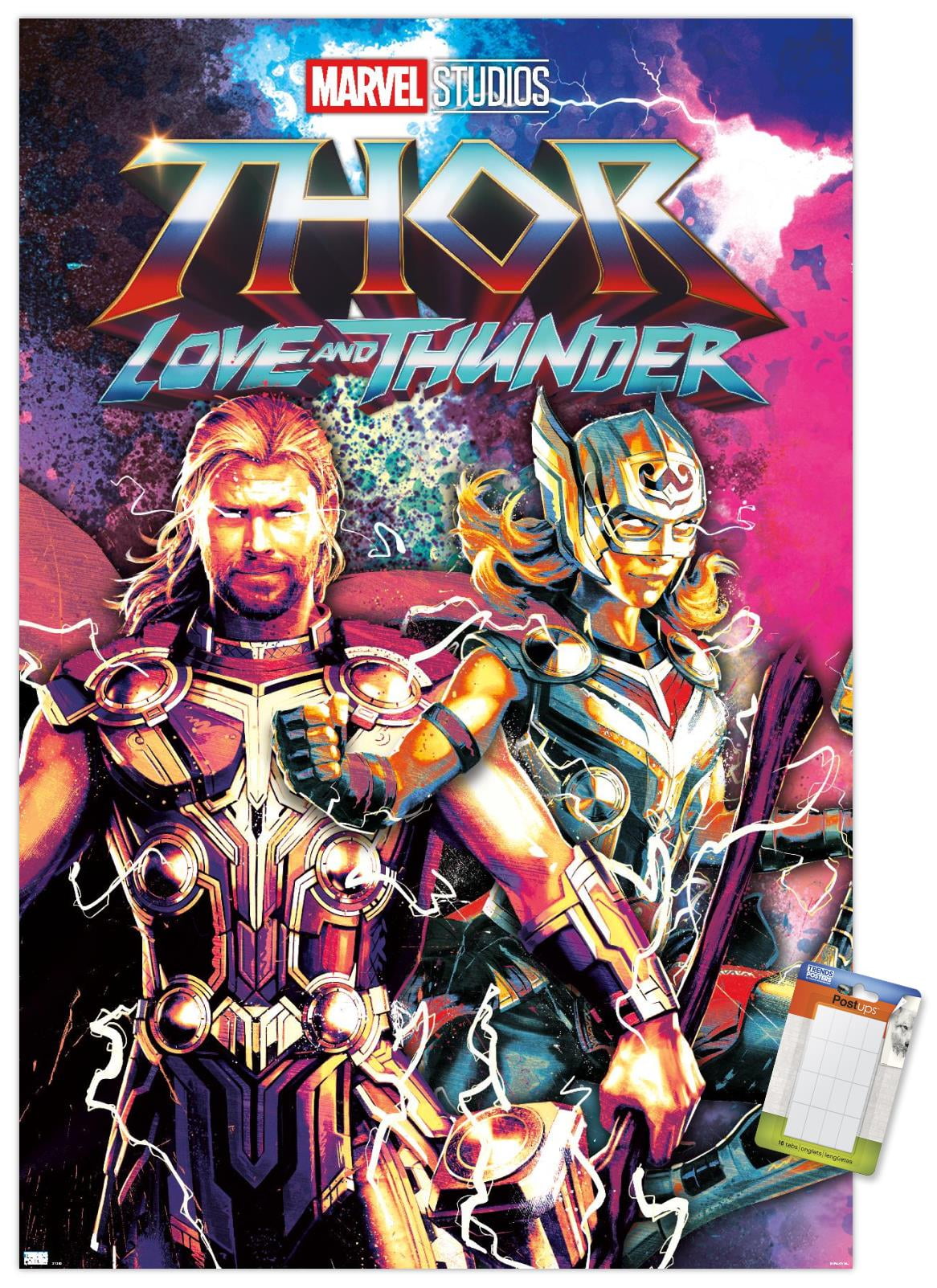 Marvel Thor: Love and Thunder - Duo Wall Poster, 14.725" x 22.375"