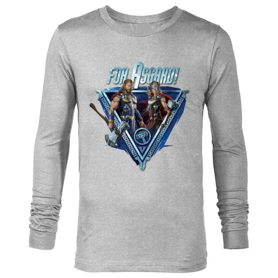 Marvel Thor: Love and Thunder For Asgard! - Long Sleeve T-Shirt for Men - Customized-Athletic Heather