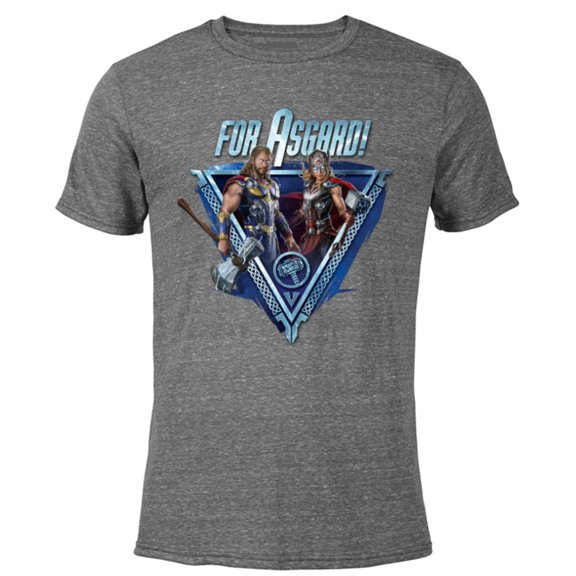 Marvel Thor: Love and Thunder For Asgard! - Short Sleeve Blended T-Shirt for Adults - Customized-Dark Heather