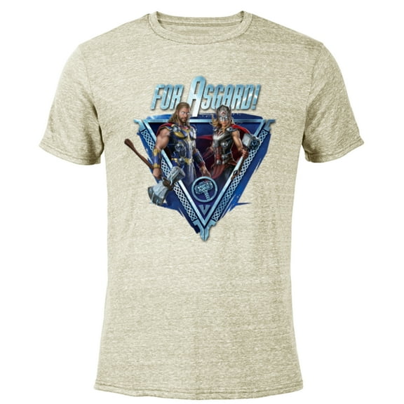 Marvel Thor: Love and Thunder For Asgard! - Short Sleeve Blended T-Shirt for Adults - Customized-Yellow