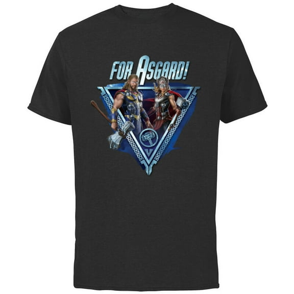 Marvel Thor: Love and Thunder For Asgard! - Short Sleeve Cotton T-Shirt for Adults - Customized-Black