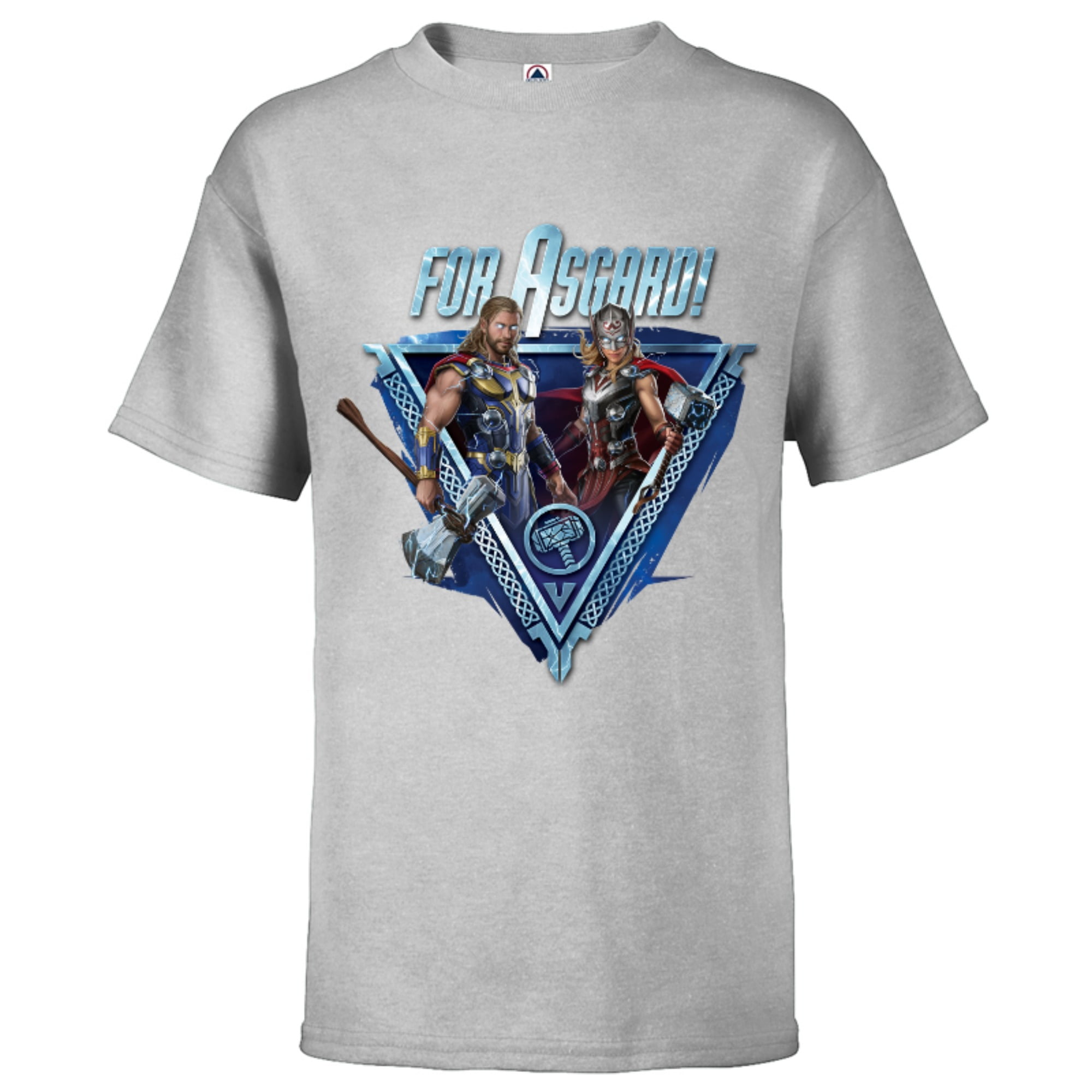 Marvel Thor: Love and Thunder For Asgard! - Short Sleeve T-Shirt for Kids -  Customized-Athletic Heather