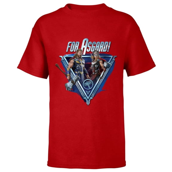 Marvel Thor: Love and Thunder For Asgard! - Short Sleeve T-Shirt for Kids - Customized-Red