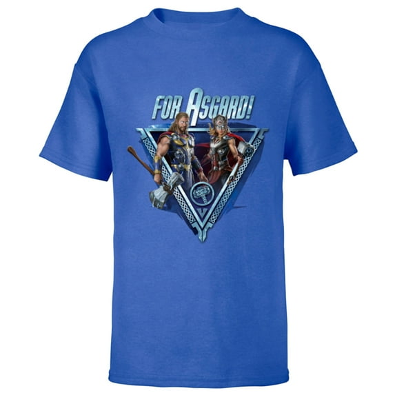 Marvel Thor: Love and Thunder For Asgard! - Short Sleeve T-Shirt for Kids - Customized-Royal