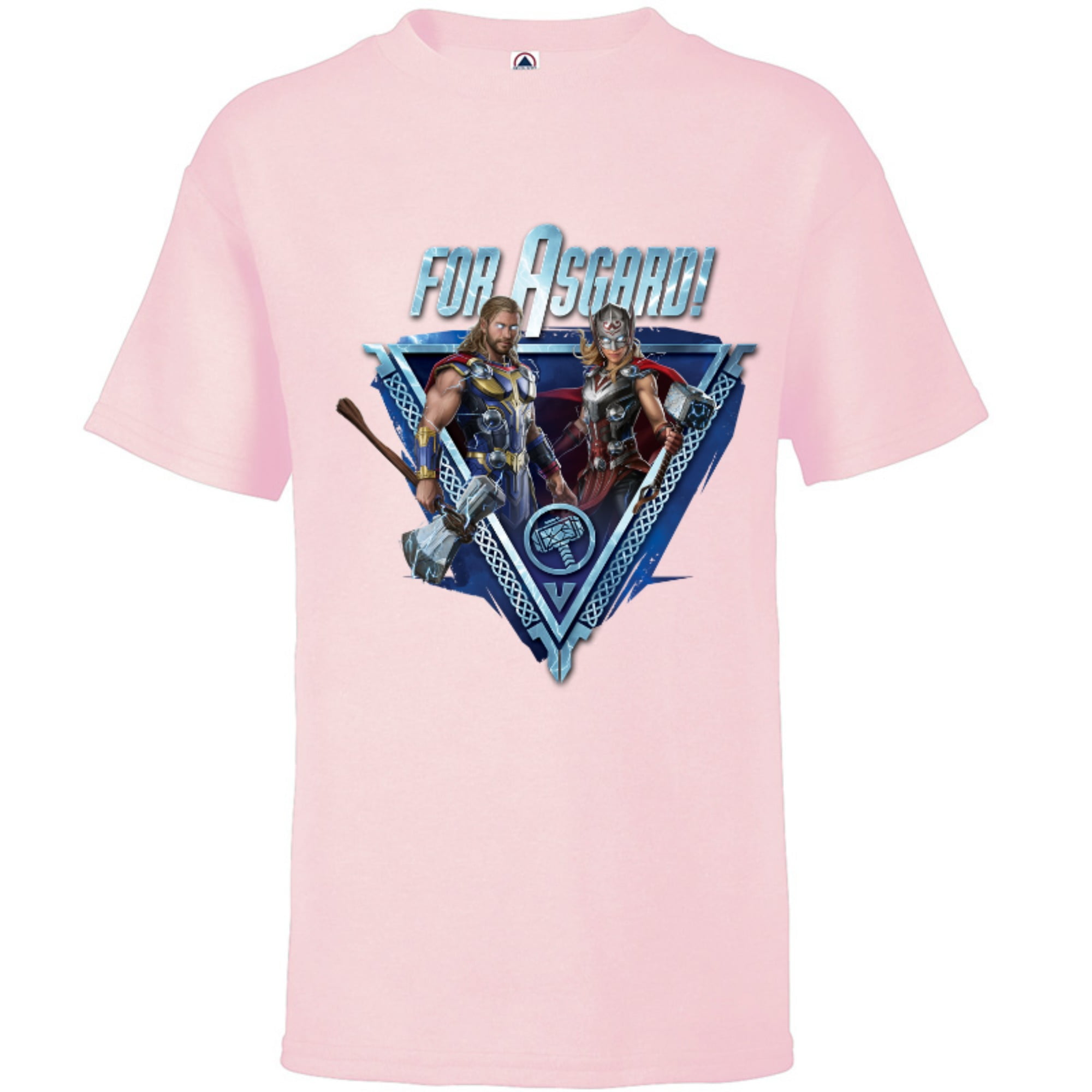Marvel Thor: Love and Thunder For Asgard! - Short Sleeve T-Shirt for Kids -  Customized-Athletic Navy