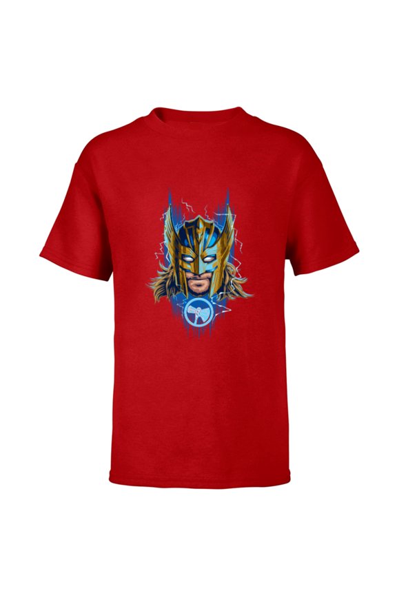 Thor: Love and Thunder Golden Armor Thor - Short Sleeve T-Shirt for Kids - Customized-Red
