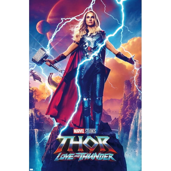 Marvel Thor: Love and Thunder - Jane Foster One Sheet Wall Poster, 14.725" x 22.375"