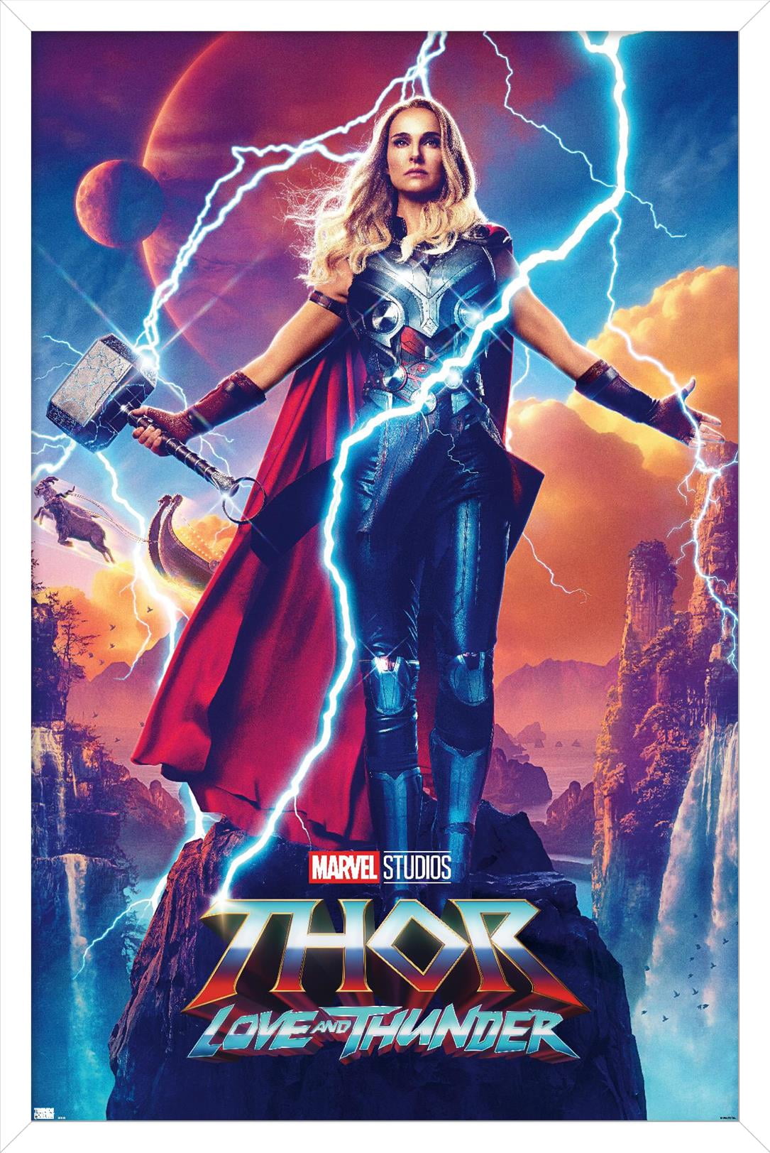 Marvel Thor: Love and Thunder - Jane Foster One Sheet Wall Poster, 22.375" x 34" Framed