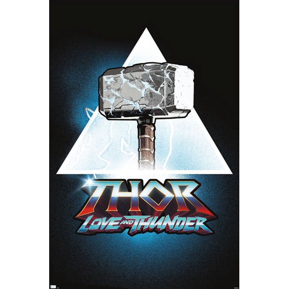 Marvel Thor: Love and Thunder - Logo Wall Poster, 14.725" x 22.375"