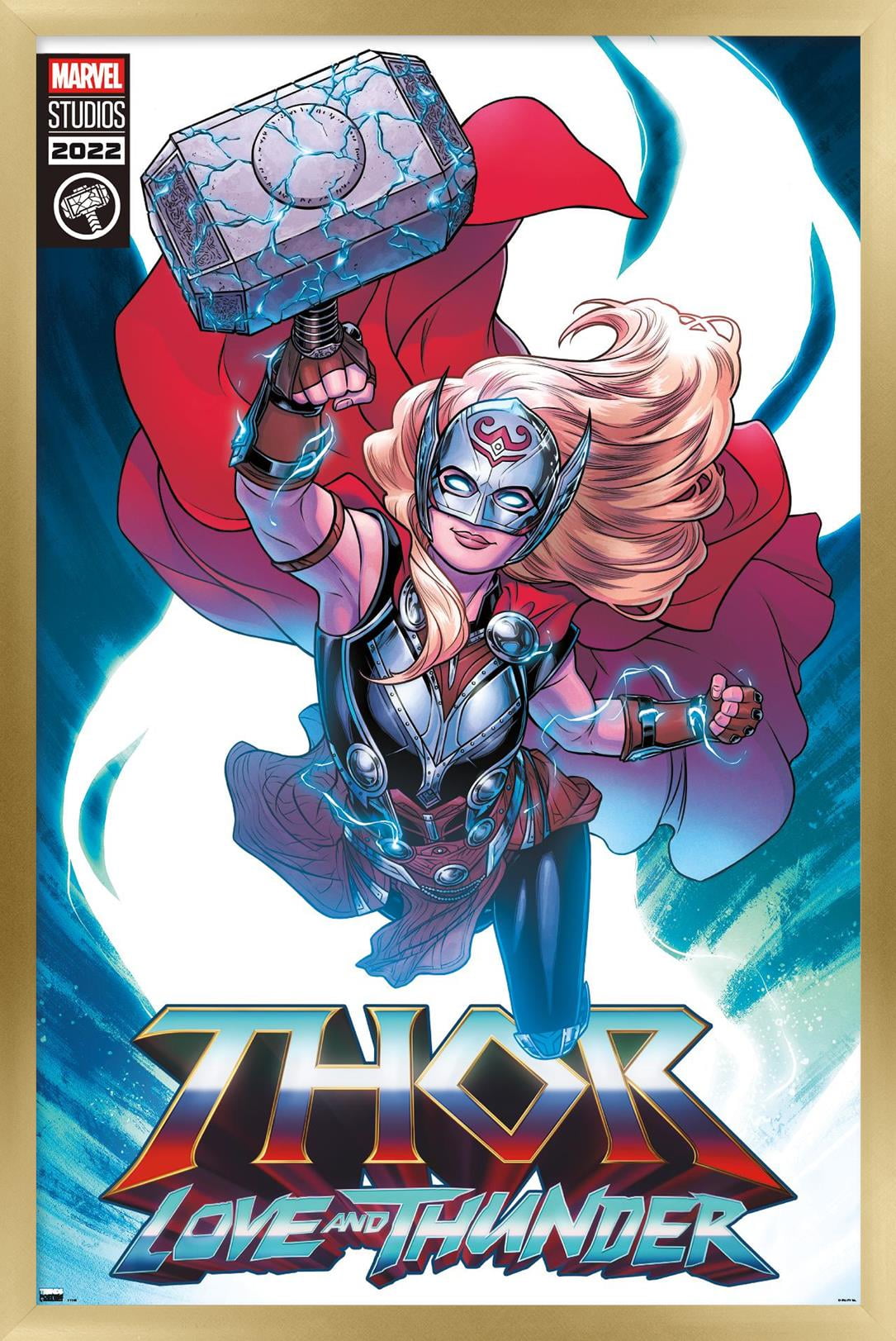 Marvel Thor: Love and Thunder - Mighty Thor Comic Wall Poster, 22.375" x 34" Framed