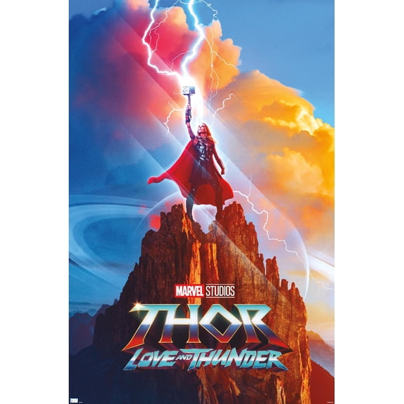 Marvel Thor: Love and Thunder - Mighty Thor One Sheet Wall Poster, 14.725" x 22.375"