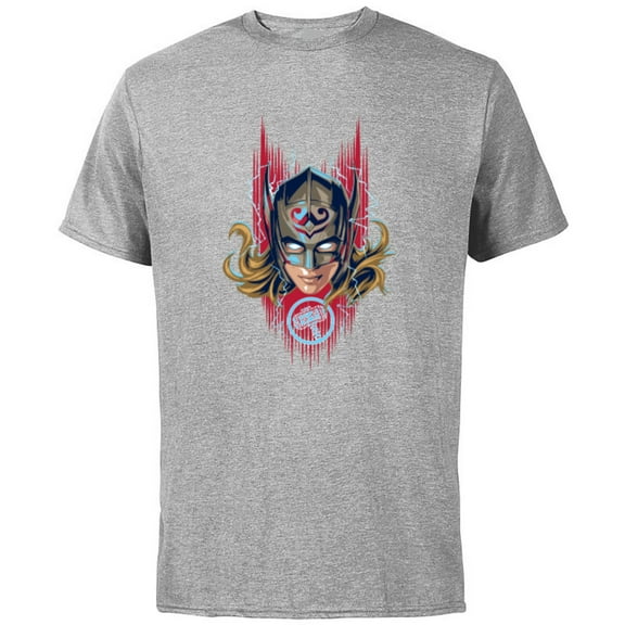 Marvel Thor: Love and Thunder Mighty Thor - Short Sleeve Cotton T-Shirt for Adults - Customized-Athletic Heather