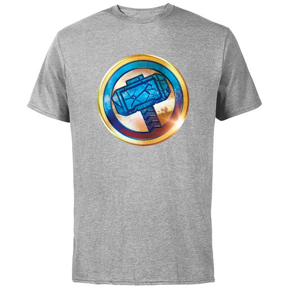 Marvel Thor: Love and Thunder Mjolnir Icon - Short Sleeve Cotton T-Shirt for Adults - Customized-Athletic Heather