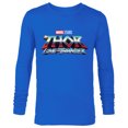 thumbnail image 1 of Marvel Thor: Love and Thunder Movie Logo - Long Sleeve T-Shirt for Men - Customized-Royal, 1 of 5
