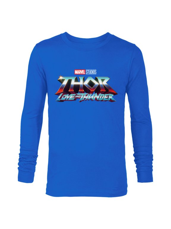 Thor: Love and Thunder Movie Logo - Long Sleeve T-Shirt for Men - Customized-Royal