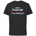thumbnail image 1 of Marvel Thor: Love and Thunder Movie Logo - Short Sleeve Cotton T-Shirt for Adults - Customized-Black, 1 of 5