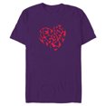 thumbnail image 1 of Marvel Thor: Love and Thunder New Asgard Love - Short Sleeve Blended T-Shirt for Adults - Customized-Purple, 1 of 5