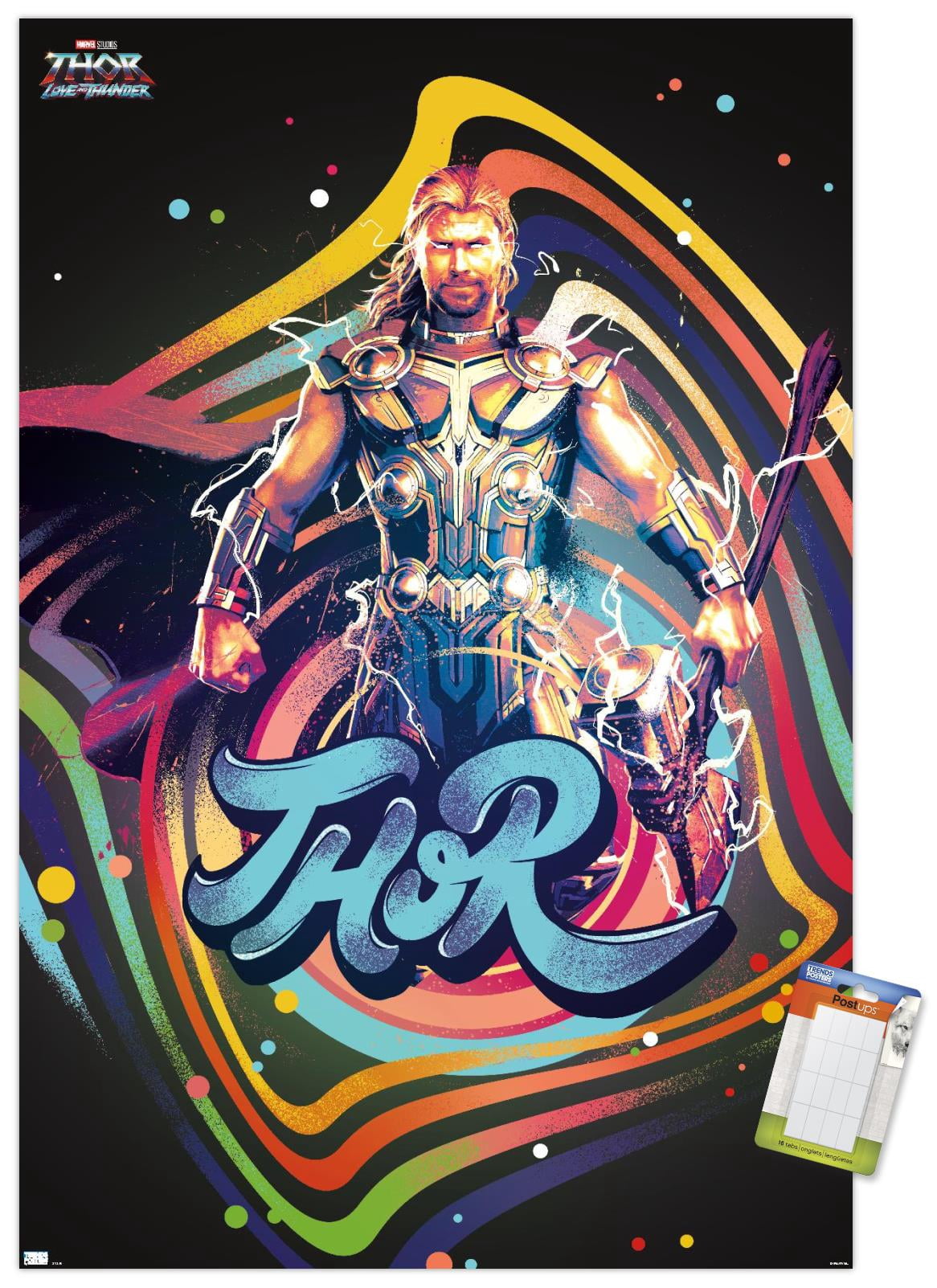 Marvel Thor: Love and Thunder - Squares Wall Poster, 22.375" x 34"