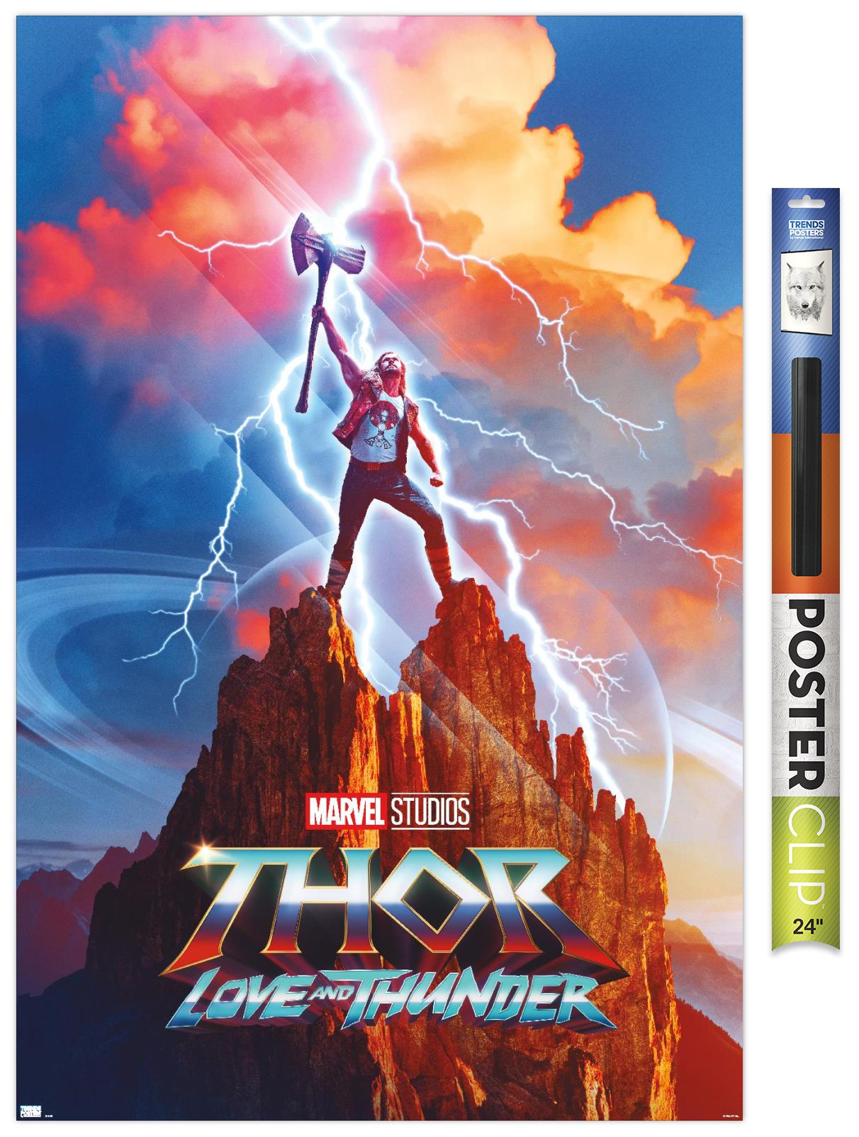 Marvel Thor: Love and Thunder - Thor One Sheet Wall Poster, 22.375" x 34"