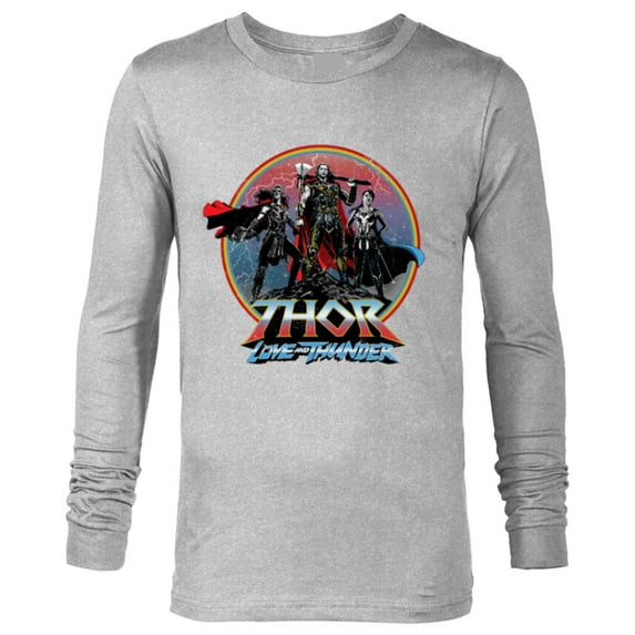 Marvel Thor: Love and Thunder Thor Valkyrie and Jane - Long Sleeve T-Shirt for Men - Customized-Athletic Heather