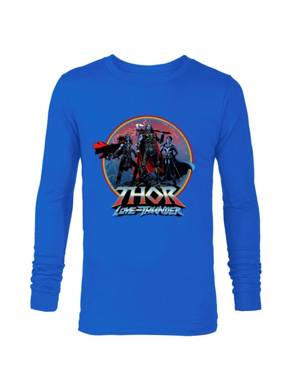 Thor: Love and Thunder Thor Valkyrie and Jane - Long Sleeve T-Shirt for Men - Customized-Navy